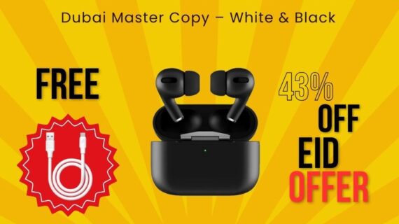Apple Airpods Pro 2nd Generation ANC Dubai Master Copy - Black