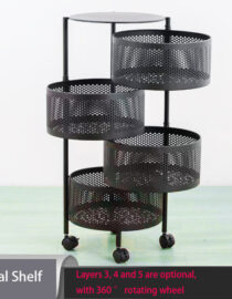 4 Layer Round Shape Kitchen Rack