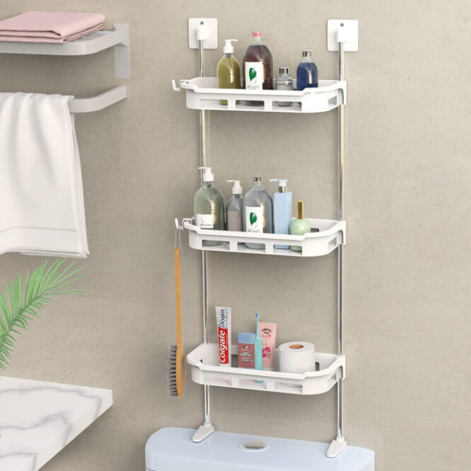 3 Tier Multifunctional Kitchen & Bathroom Wall Hanging Storage Rack