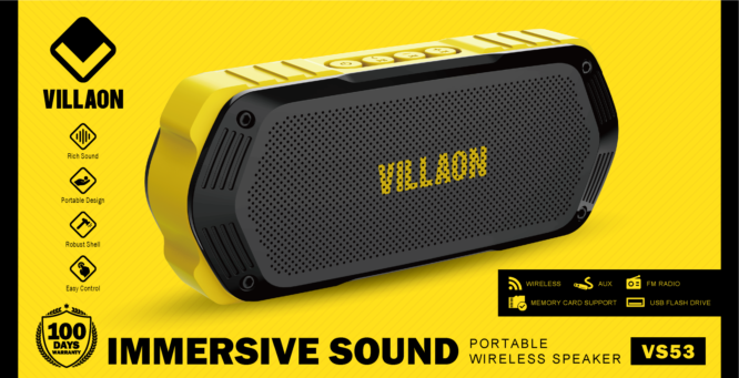 VILLAON VS53 Wireless Speaker - Black